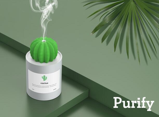 Light Cactus Aroma Essential Oil Diffuser